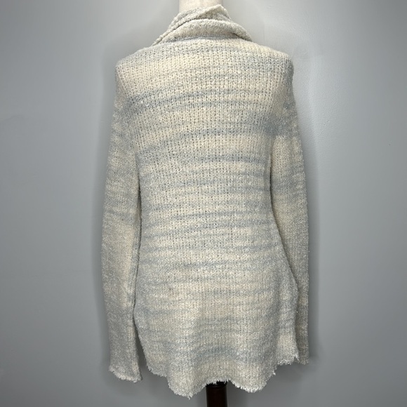 Free People Zebra Yarn Icicle Teddy Sweater Double Breasted Blazer Sz Small - Picture 8 of 12